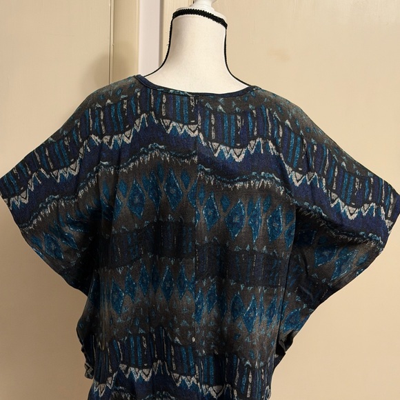 Butterfly Top Carole Little (L) Turquoise & Brown - Picture 7 of 7